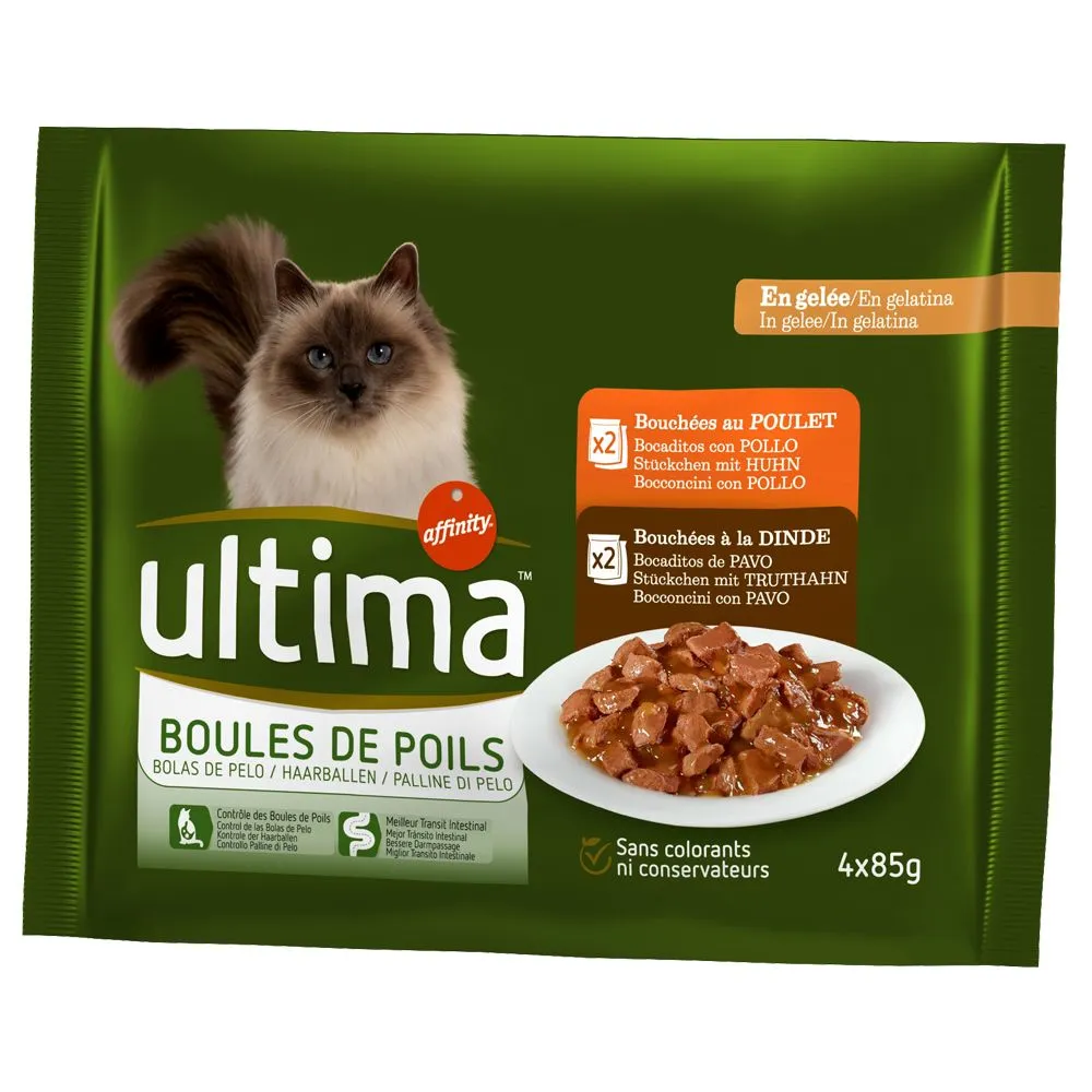 Ultima Cat Hairball - 4 x 85g