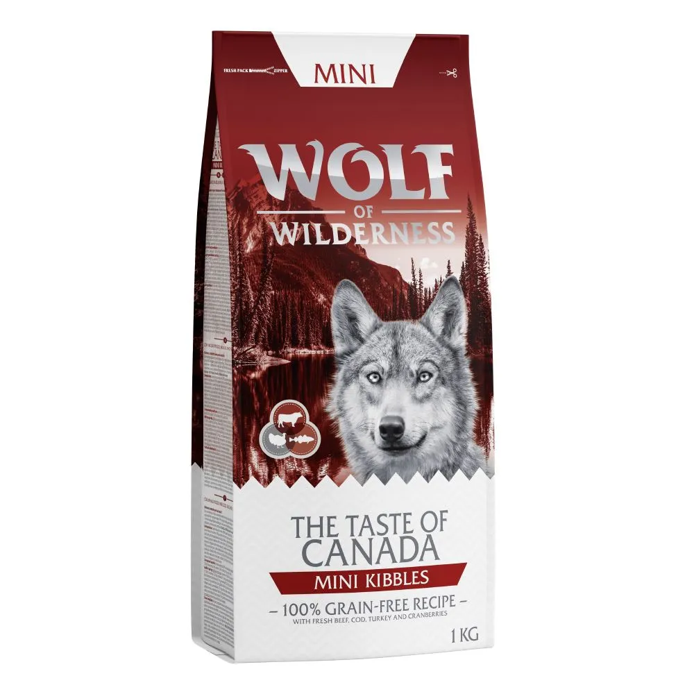 Wolf of Wilderness Mini - crocchette piccole - 1 kg Scandinavia - Renna, Salmone, Pollo