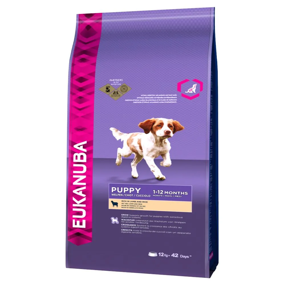 Eukanuba Puppy Agnello e Riso - 12 kg