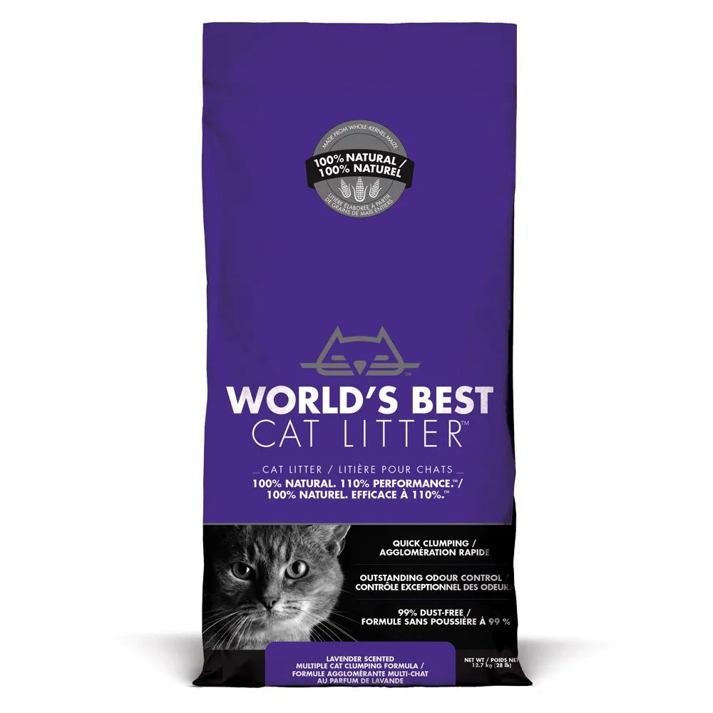Lettiera Worlds Best Cat Litter Lavanda - 12,7 kg
