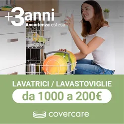 Assistenza estesa Covercare 3 anni Lavatrici e Lavastoviglie fascia 1000-2000