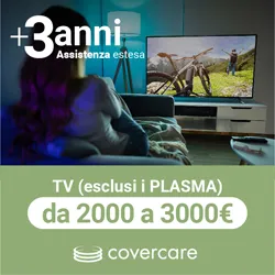 Assistenza estesa Covercare 3 anni per TV fascia 2000-3000€