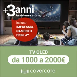 Assistenza estesa Covercare 3 anni per TV OLED (incluso impressionamento del display) 1000-2000€