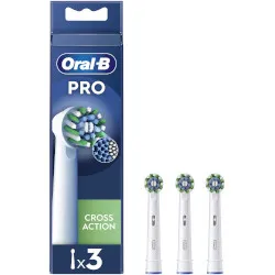 Testina di ricambio Oral-B Pro Cross Action 3 Pezzi Bianco