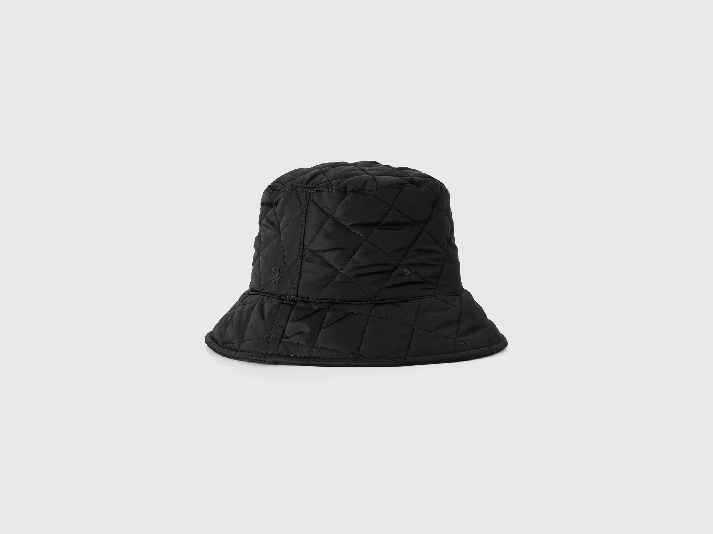 Benetton, Cappello Trapuntato Stile Pescatore, Nero, Donna