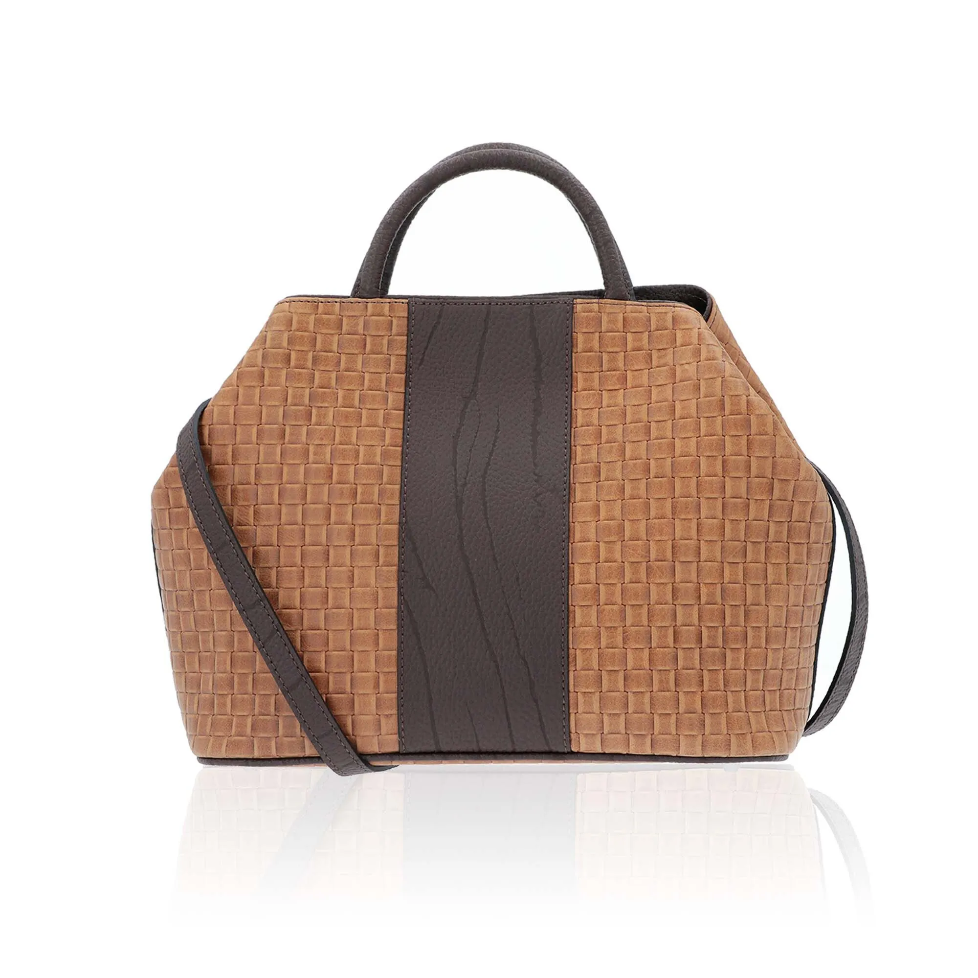 Borsa shopper Stella in pelle con tracolla