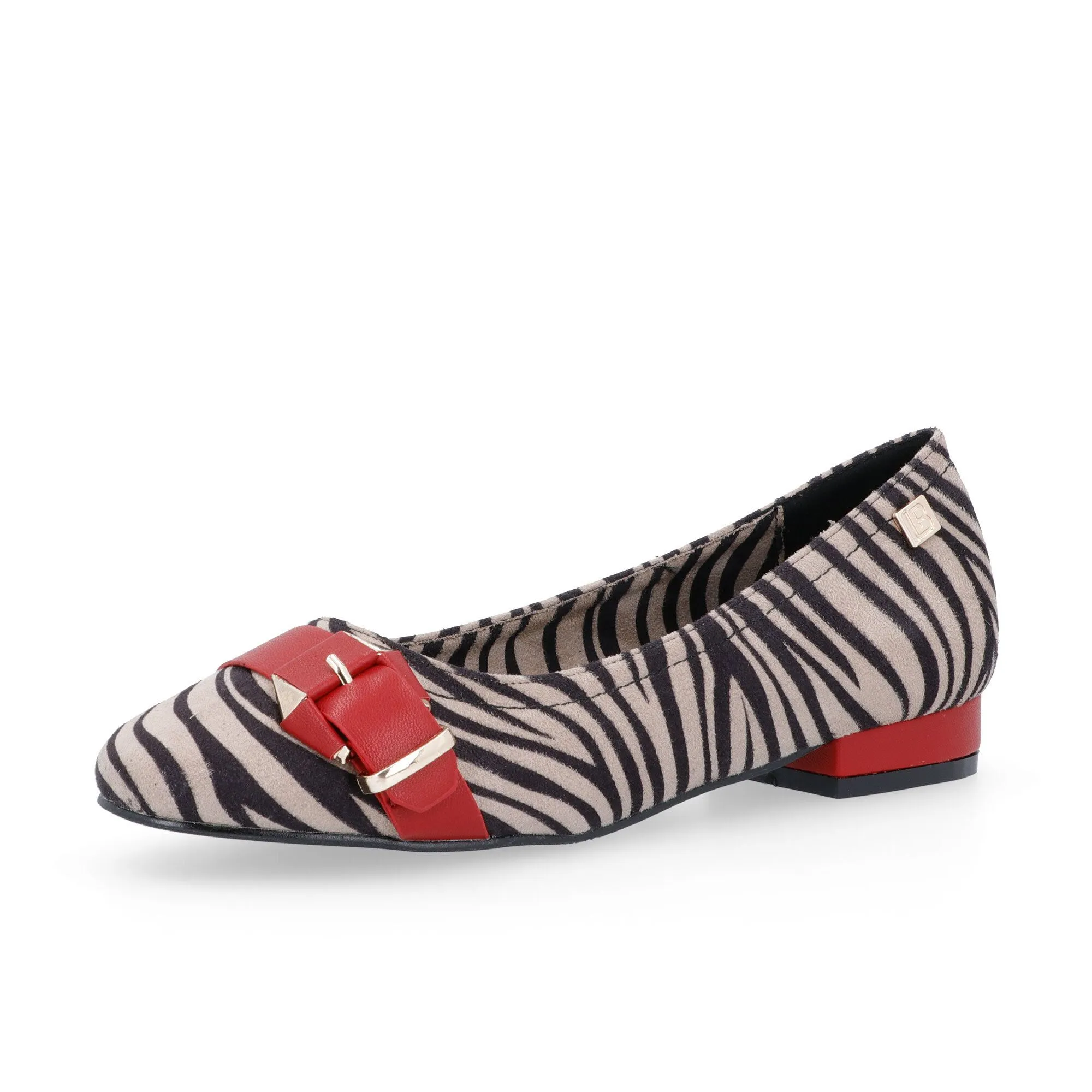 Ballerine animalier con tacco 2cm