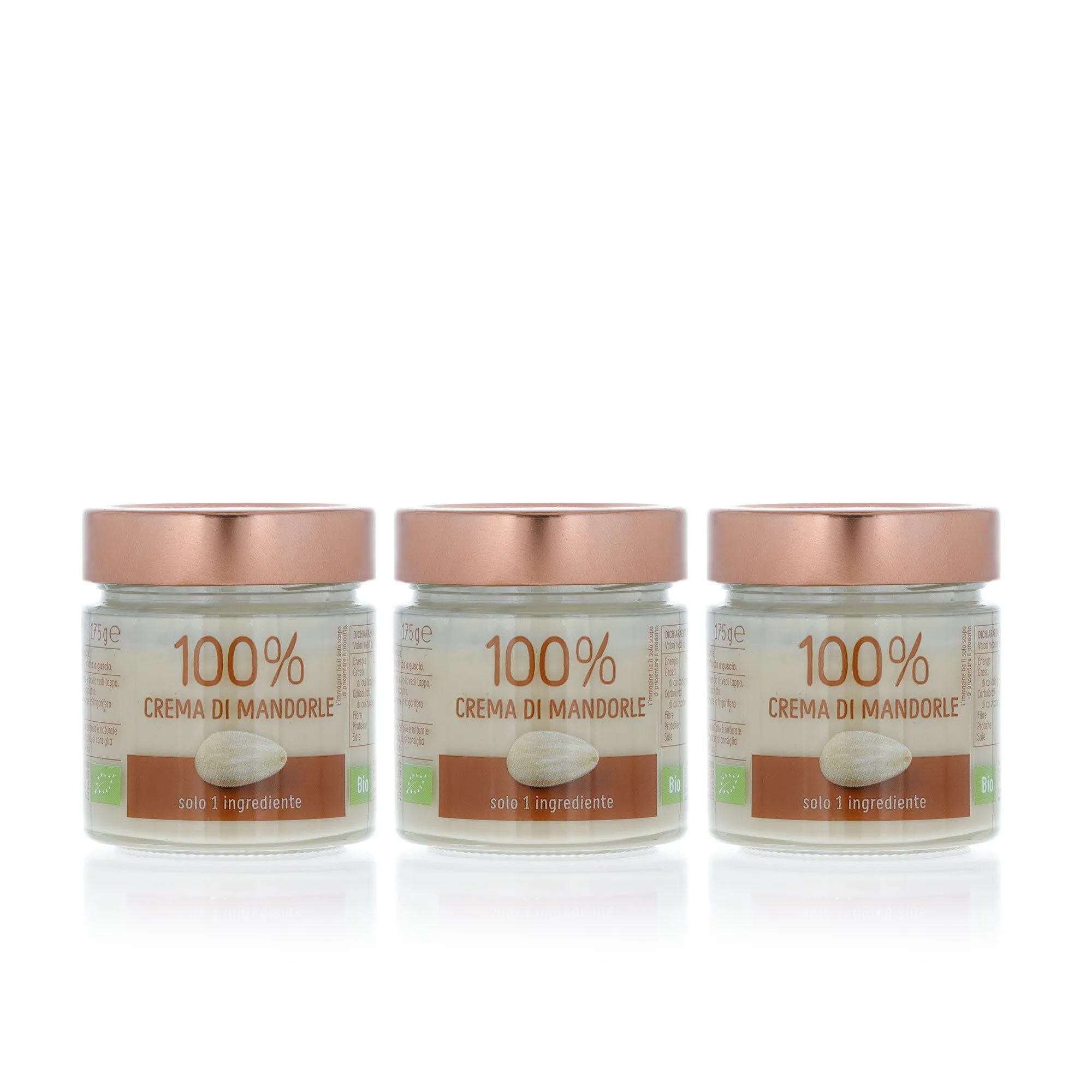 Crema di mandorle biologiche 100% (3pz)