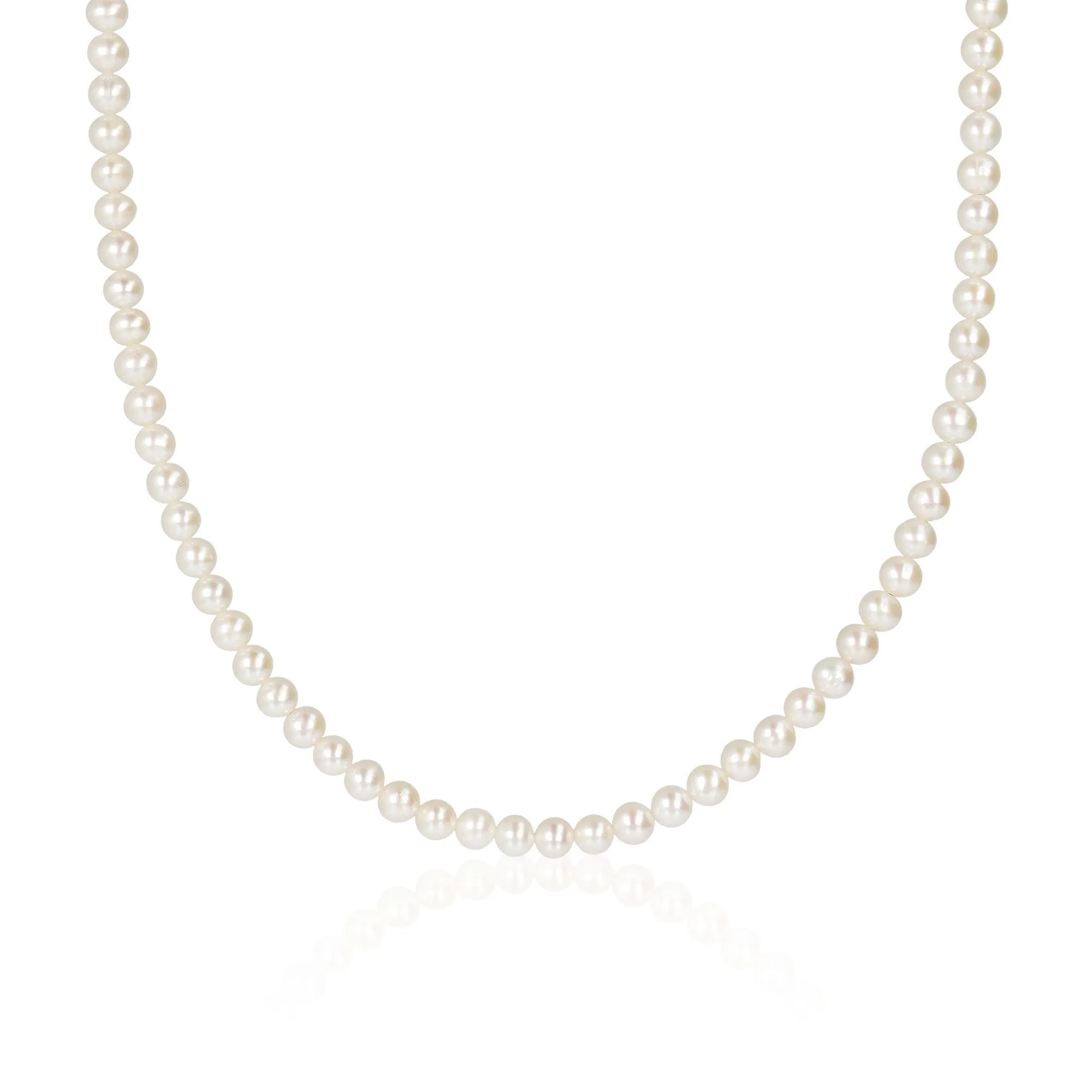 Collana in argento 925 placcato con perle coltivate