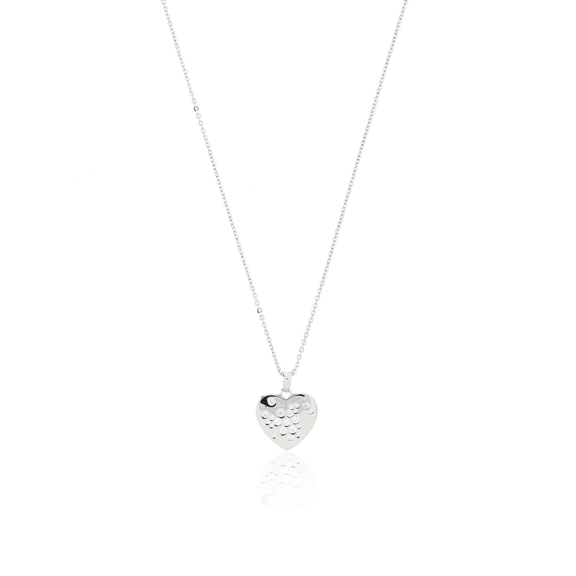 Collana argento 925 con pendente a cuore (10.59ct)