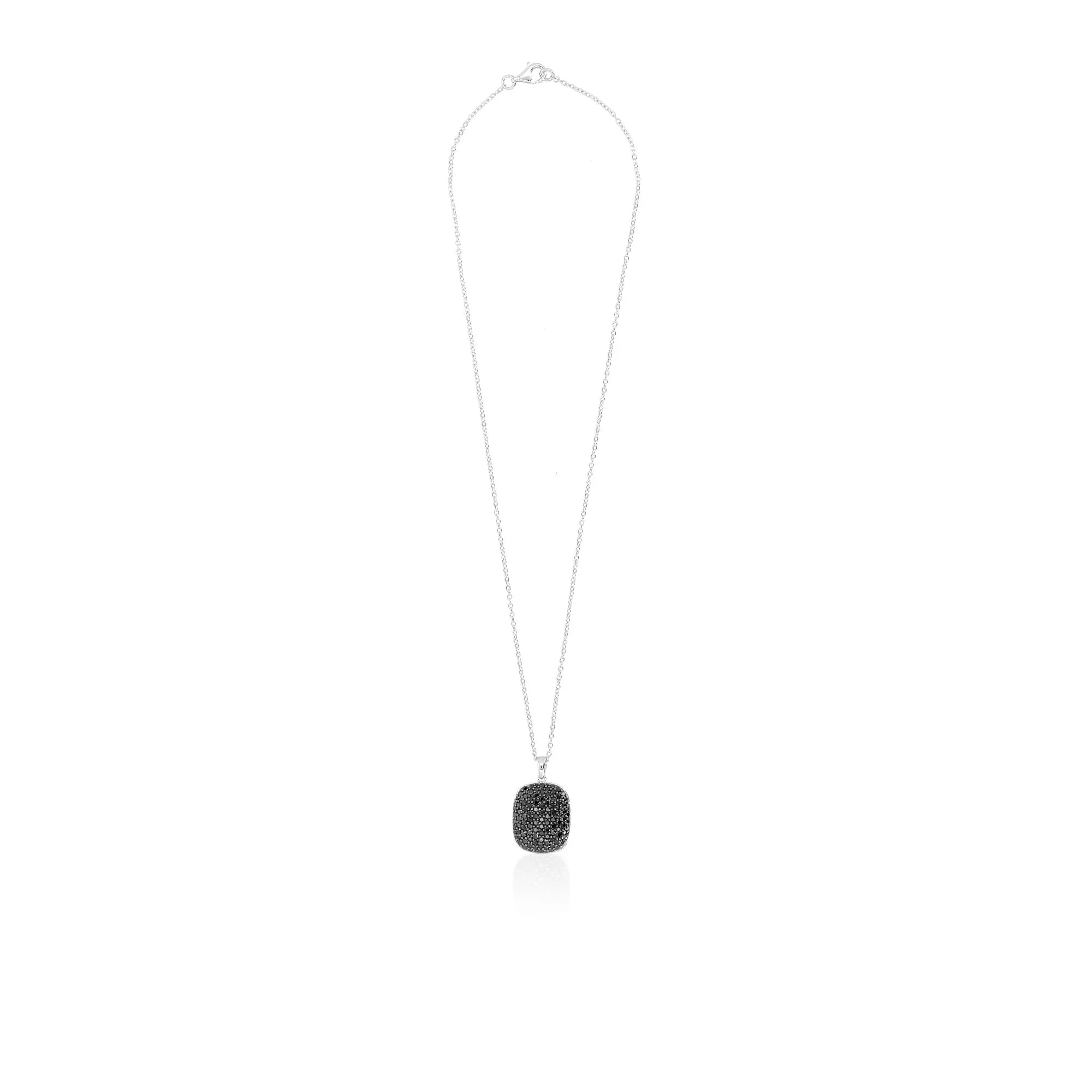 Collana in argento con pendente di spinelli