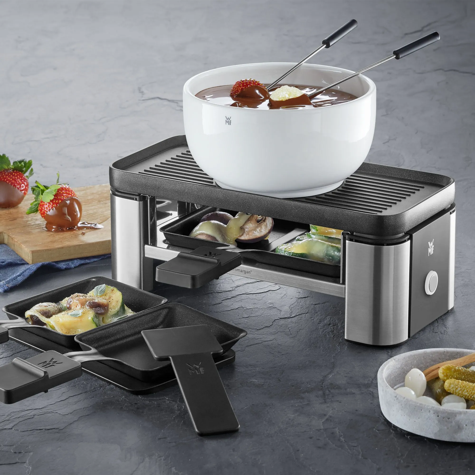 KITCHENminis® Raclette in Cormargan con ciotola fonduta