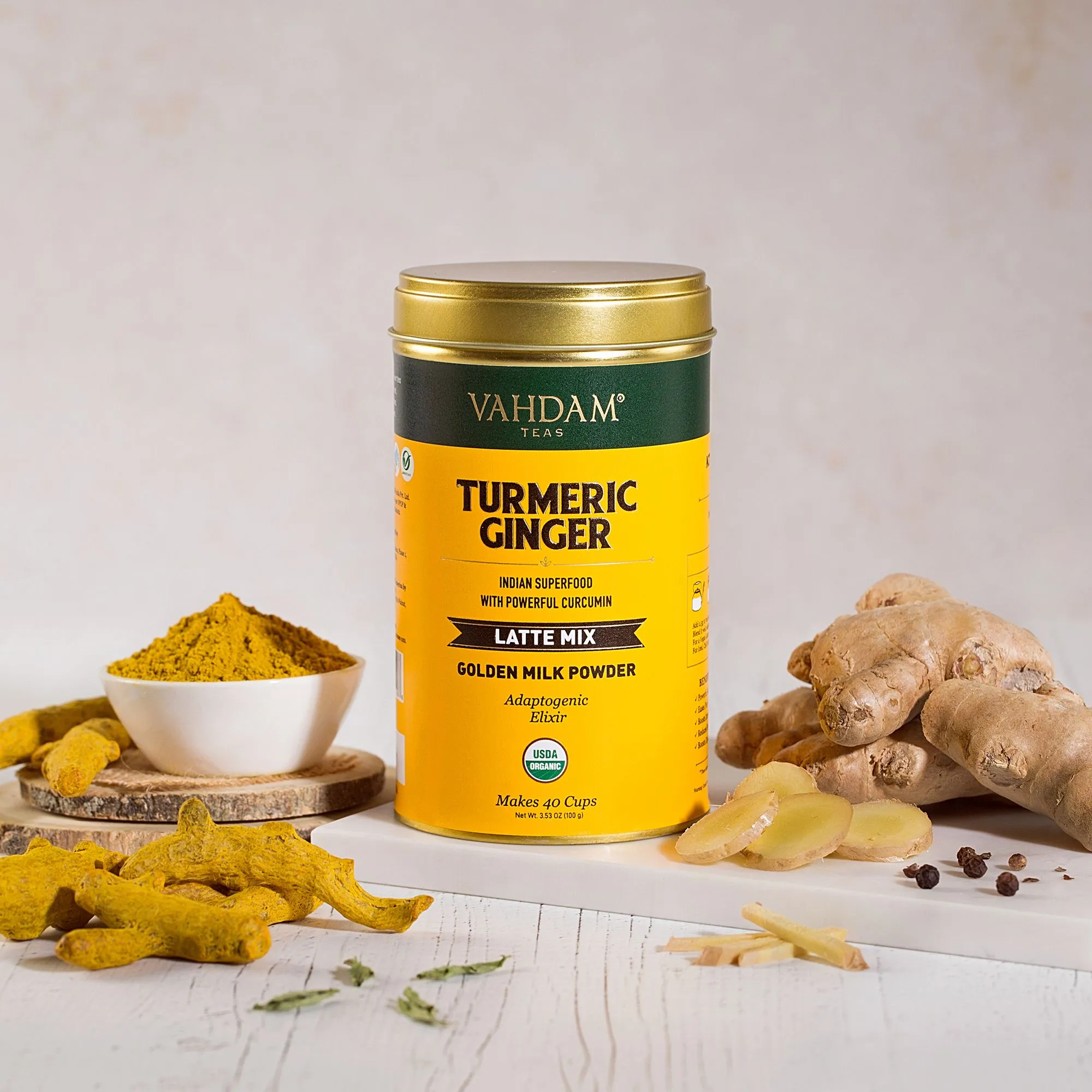 Mix Golden Milk latte, zenzero e curcuma