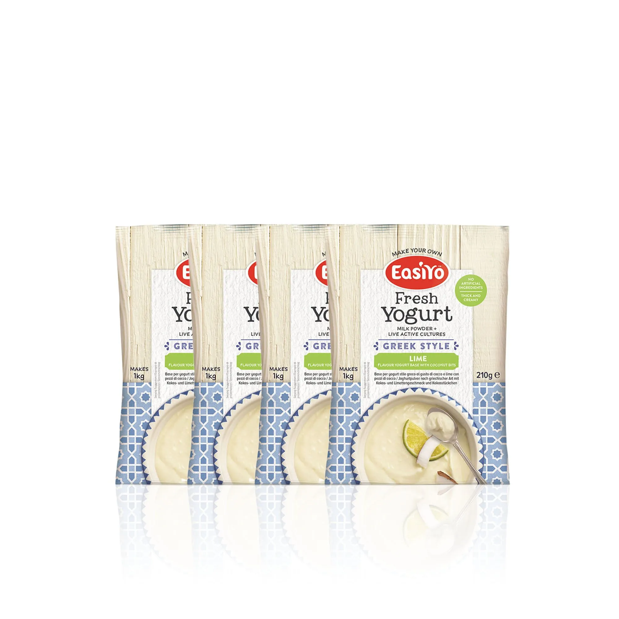 Set 4kg di yogurt stile greco Lime con Cocco