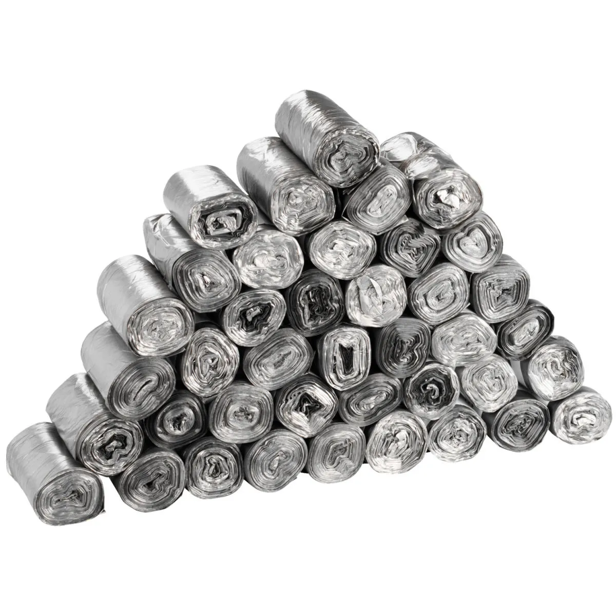 Sacchetti immondizia ; 30000ml, 50x60 cm (LxH); grigio; 40 rotolo / confezione