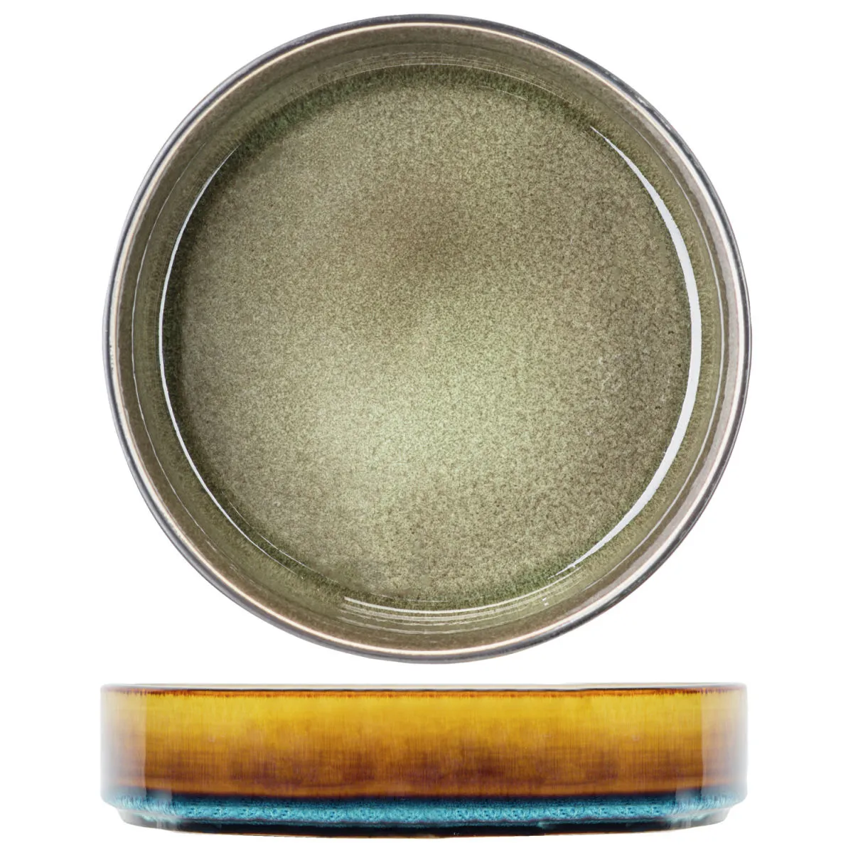 Piatto per zuppa Quintana ; 1000ml, 19.5x5.2 cm (ØxH); verde; rotonda; 3 pz. / confezione