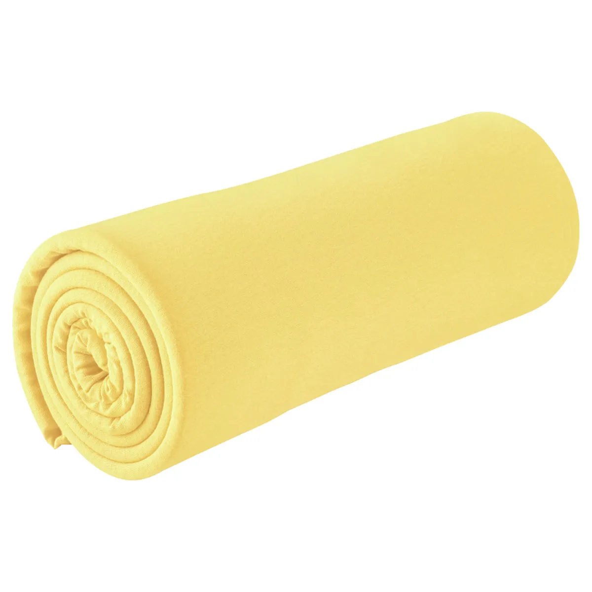 Lenzuola sotto con angoli Jersey ; 180-200x190-200 cm (LxL); giallo