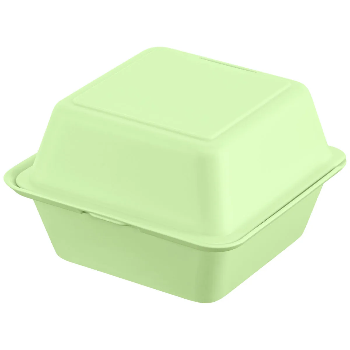 Lunch Box per Hamburger Yari ; 700ml, 15.7x15.7x8.4 cm (LxLxH); verde; quadrata; 25 pz. / confezione