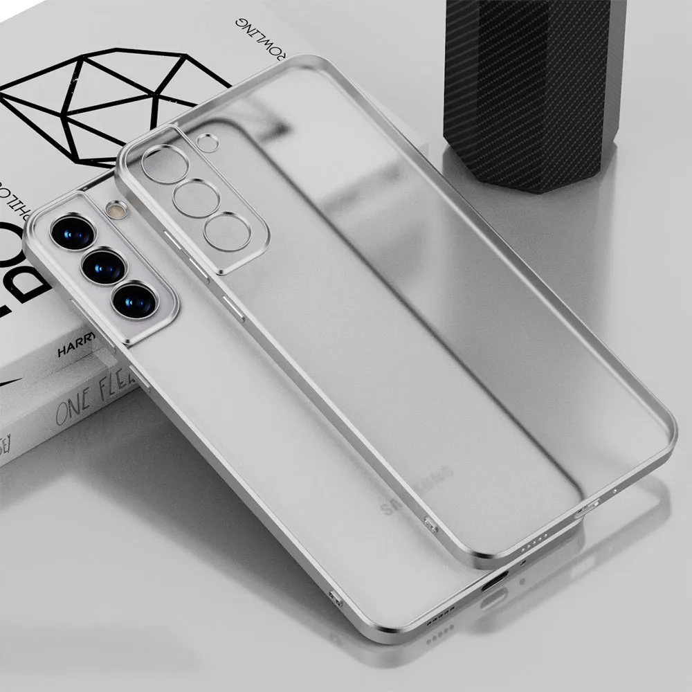 Cassa del telefono trasparente per  S22  Plus Cover posteriore opaca per  S21 Plus Cover  trasparente per Galaxy S21 S 22 FE