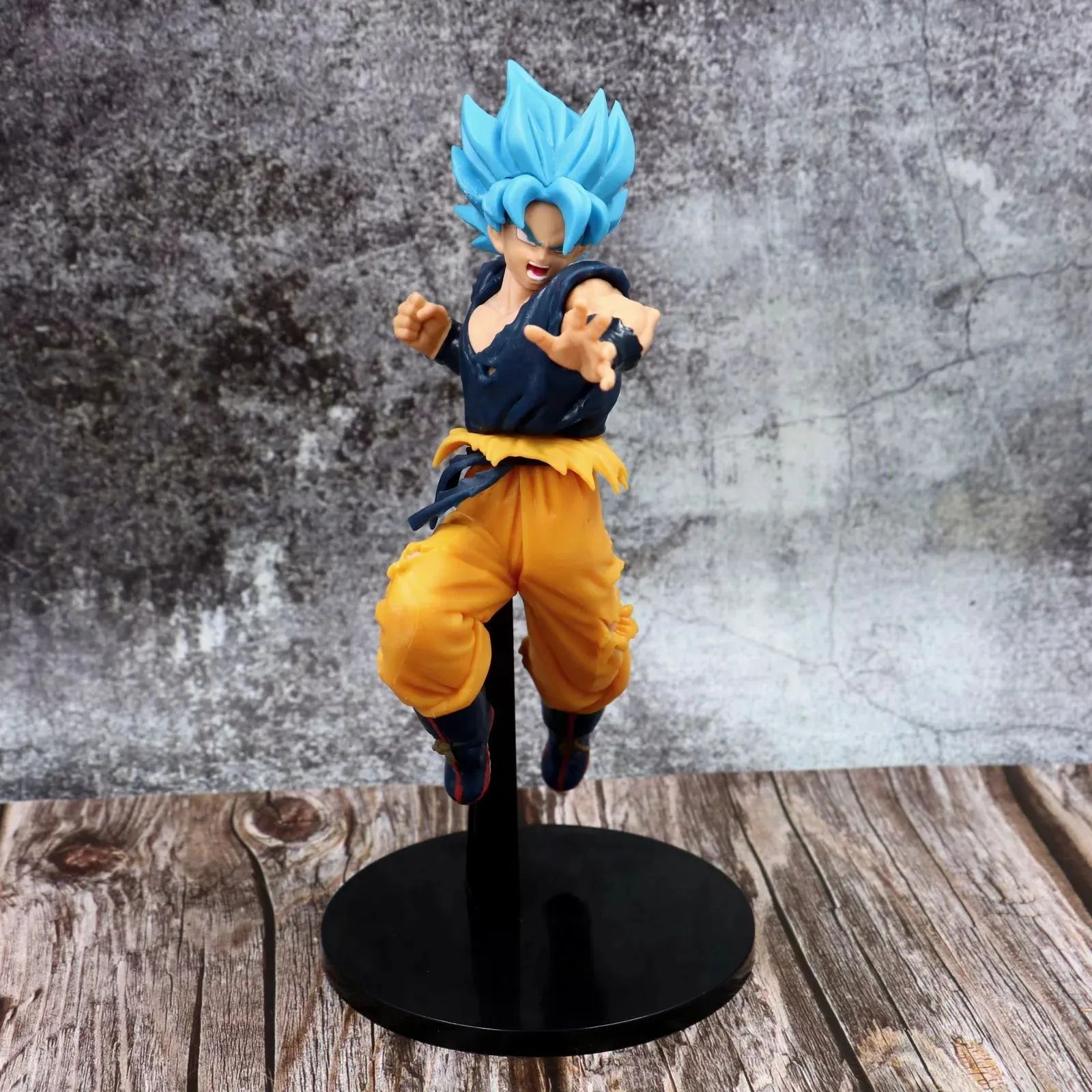Dragon Ball capelli blu Vegeta capelli blu Wukong bambola box box kit articoli per l'arredamento modello altezza circa 22 cm
