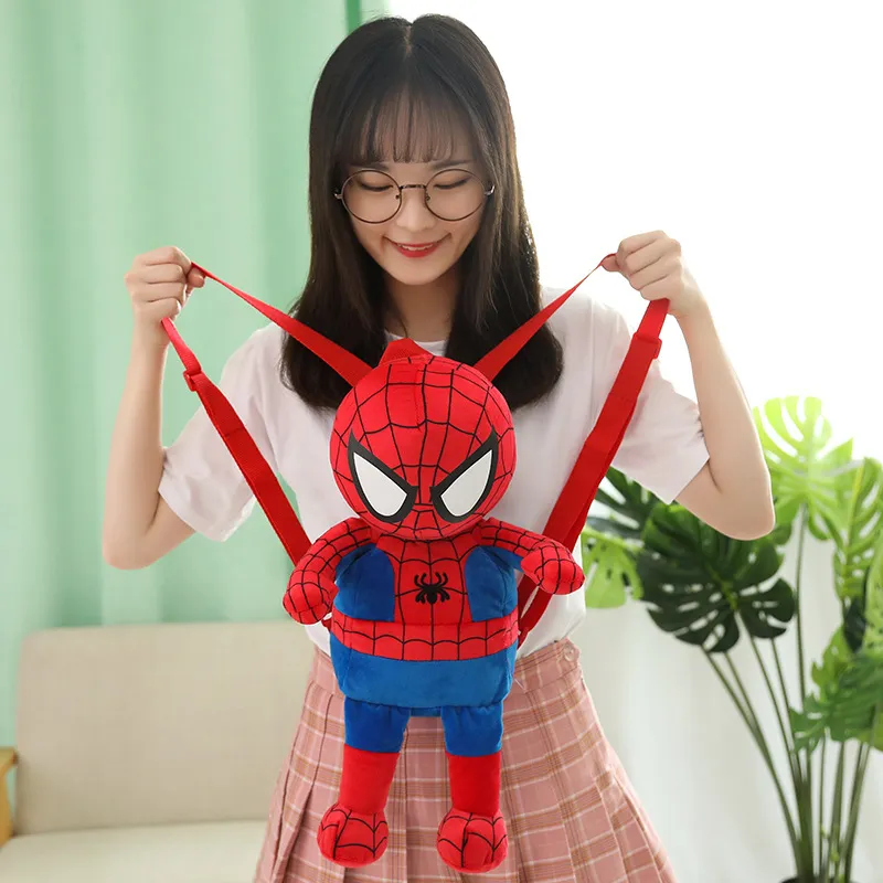 Avengers Spider Iron Man figurina bambola zaino zainetto bambina zaino