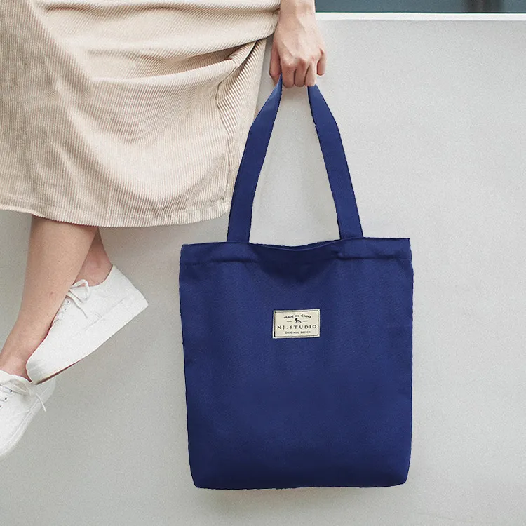 Borsa da donna in tela 2021 Versione coreana di shopping bag casual di grande capacità, semplice borsa a tracolla in stile occidentale, borsa diagona