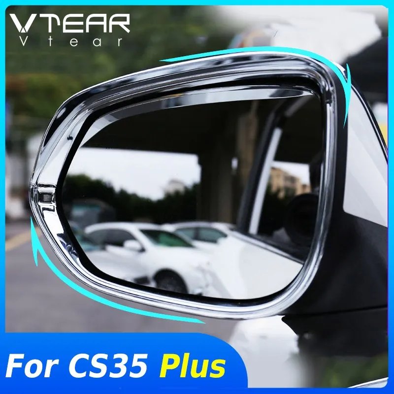 Vtear Auto retrovisore Copertura Antipioggia Per Changan CS35 Più specchio visiera impermeabile trim decorazione esterna accessori parte 2020