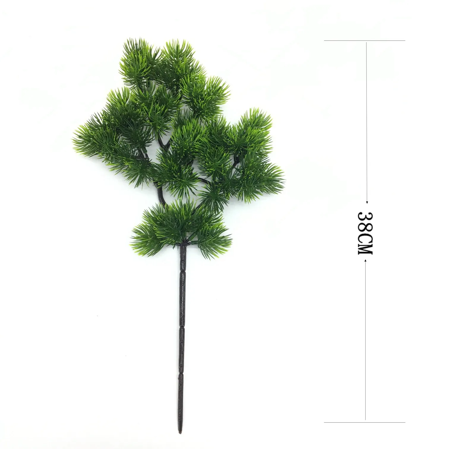 Pianta verde congiunto singolo ago di pino pianta decorazione della parete artificiale pino ago simulazione albero corrispondenza materiale bellezza