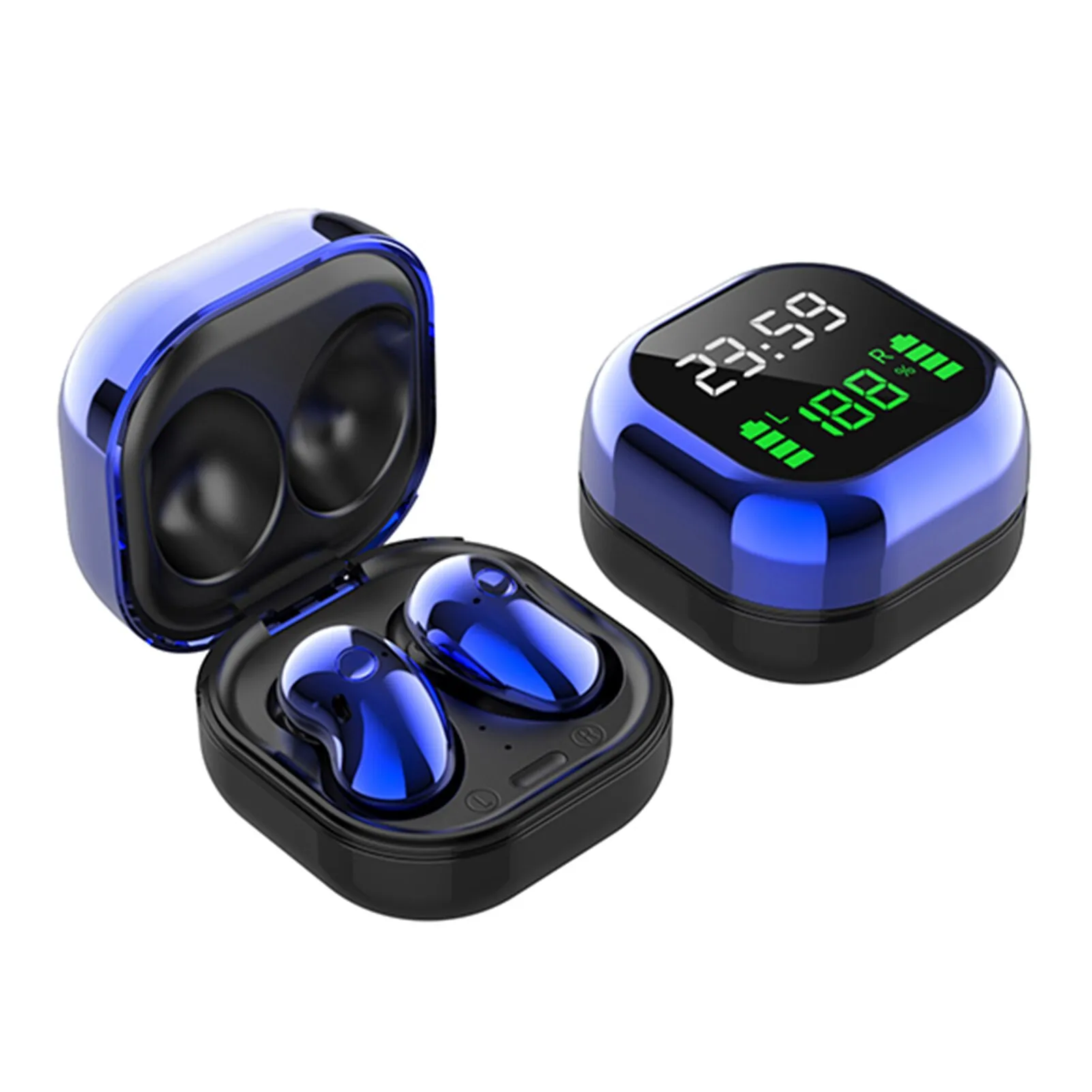 TWS Mini Cuffie Bluetooth Senza Fili Auricolari Sportivi Stereo Impermeabili Con Cancellazione Del Rumore In-Ear Microfono Vivavoce Auricolare