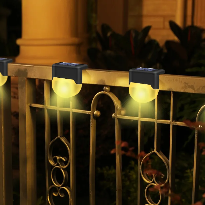 Luce solare per recinzione per recinzione esterna impermeabile per giardino villa cortile per soggiorno in famiglia, corridoio, luce per scale, luce