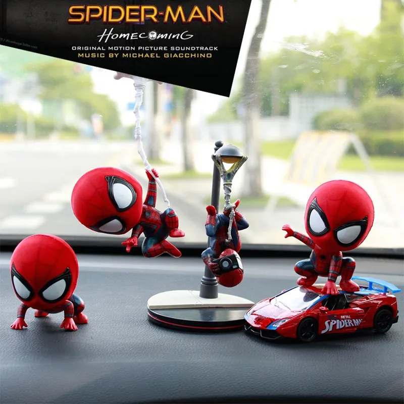 Spiderman Car Scuotere la testa Decorazione d'interni per bambole  Auto Decorazione d'interni Articoli per auto ori per interni automobilistici