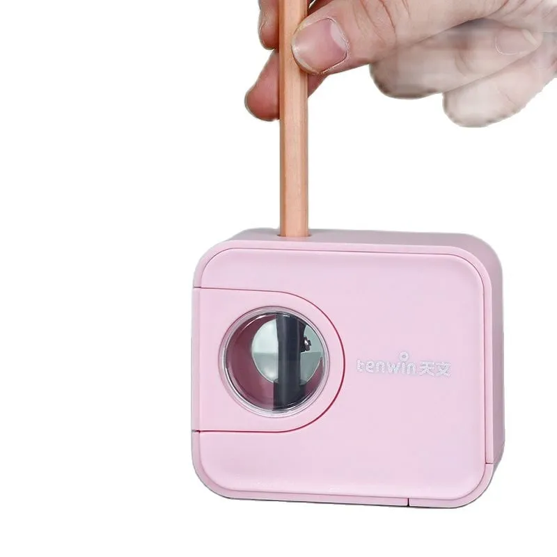 Temperamatite automatico elettrico carino batteria USB per bambini bambini cancelleria resistente