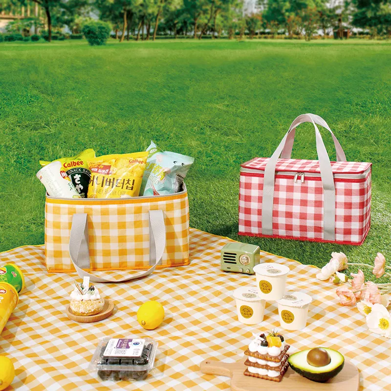 Borsa da picnic di grande capacità per uscite all'aperto borsa termica per isolamento termico borsa per il pranzo portatile portatile cestino da picn