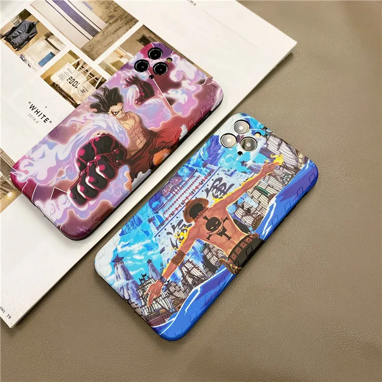 Custodia protettiva Apple phone case cartone animato One Piece morbido Creativo modello Custodia per cellulare