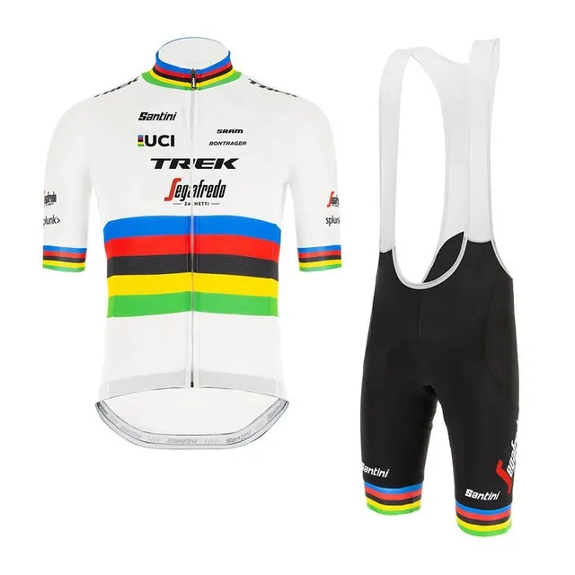 Nuovo 2021TREK Cycling team jersey 9D set di pantaloncini da bici Quick Dry Mens MTB Abbigliamento da bicicletta team pro BIKE Maillot Culotte