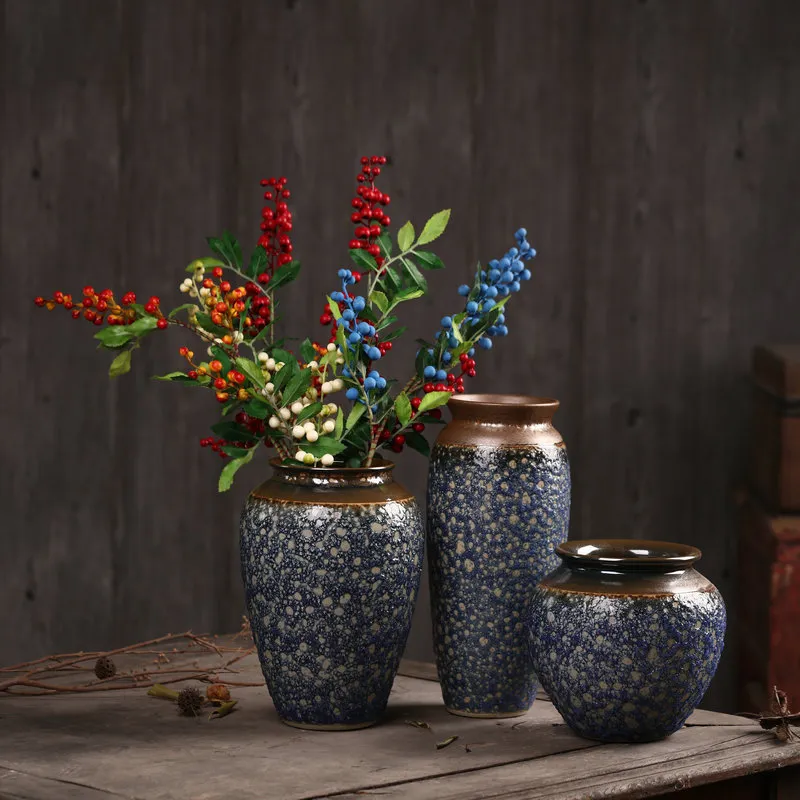 Promozione fabbrica diretta in ceramica vaso di fiori secchi tavolo da pranzo soggiorno TV decorazione composizione floreale fiore casa arredamento c