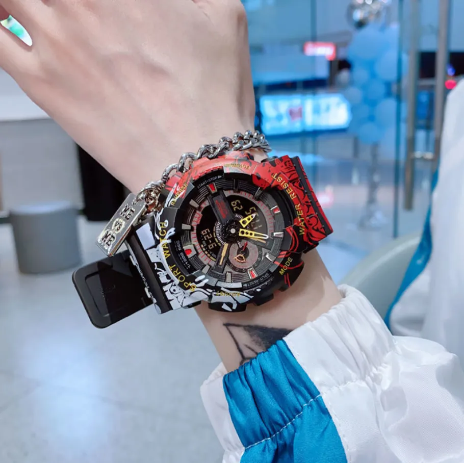 Unicorno One Piece Orologio elettronico da uomo per studenti delle scuole medie e superiori Trend semplice orologio sportivo femminile di fascia alta