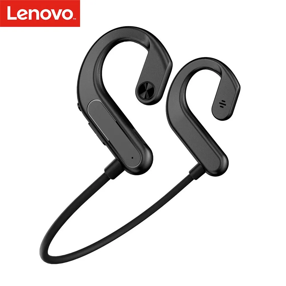 Cuffie wireless Lenovo X3 Titanium Bone Conduction BT 5.0 Cuffie auricolari aperte con microfono IPX5 Ciclismo resistente al sudore Corsa