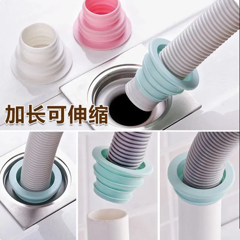 Tubo per fognatura anello di tenuta deodorante per fognatura da cucina tappo di tenuta in silicone tubo di scarico della lavatrice scarico a paviment