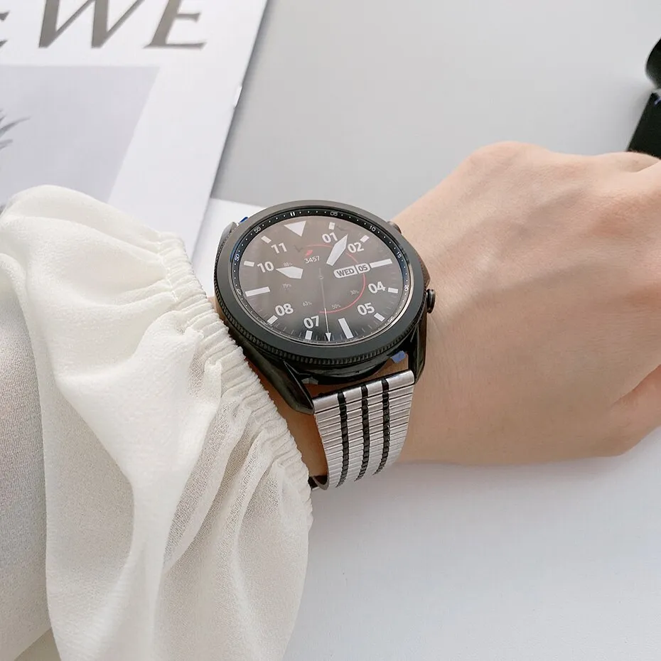 Cinturino per orologio da 22 mm per Samsung Galaxy Watch 46mm Gear S3 Frontier Cinturino per orologio tradizionale di ricambio per Huawei Watch