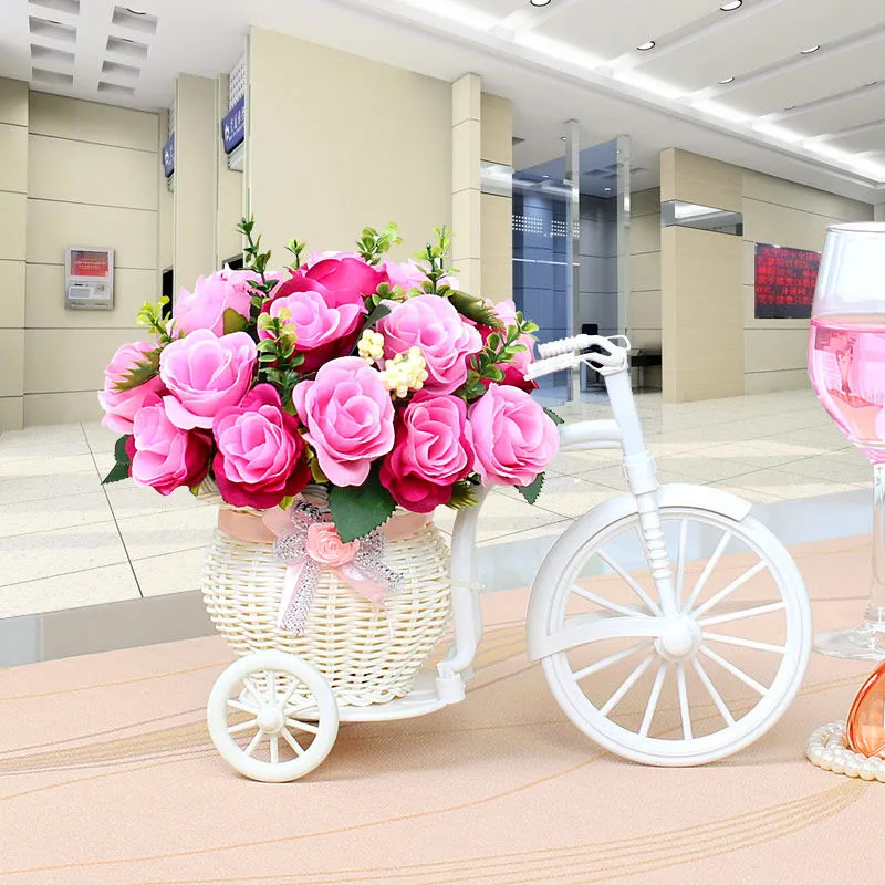 Simulazione di fiori artificiali galleggia a casa camera da letto soggiorno armadio per il vino in vaso tavolino da tavolo tavolo da pranzo decorazio