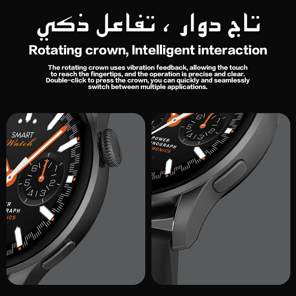 Orologio intelligente Watch3 Cinturino universale da 22 mm (dotato di cinturino in acciaio inossidabile) La funzione di monitoraggio della frequenza