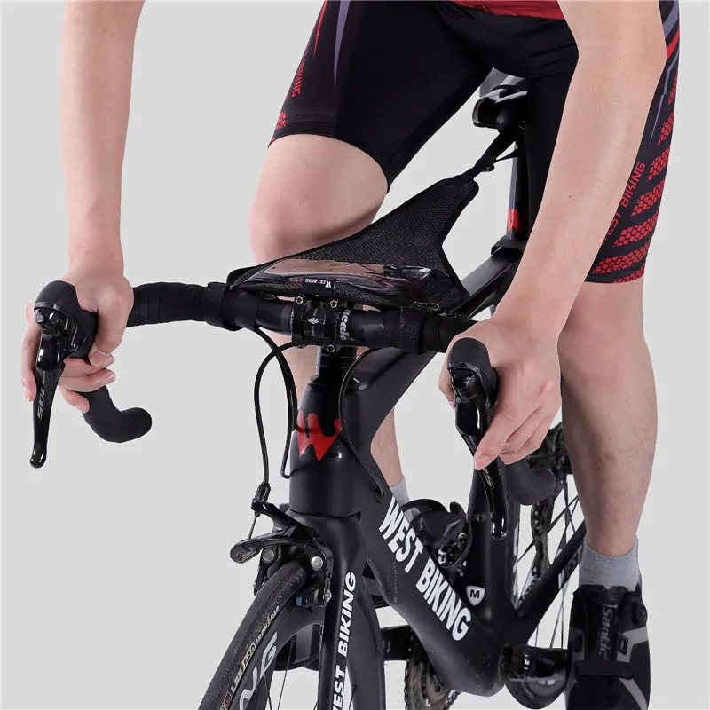 Cintura per il sudore della bici Borsa per cellulare Borsa anti-sudore in rete per allenamento per bici da strada Piattaforma per ciclismo Accessori