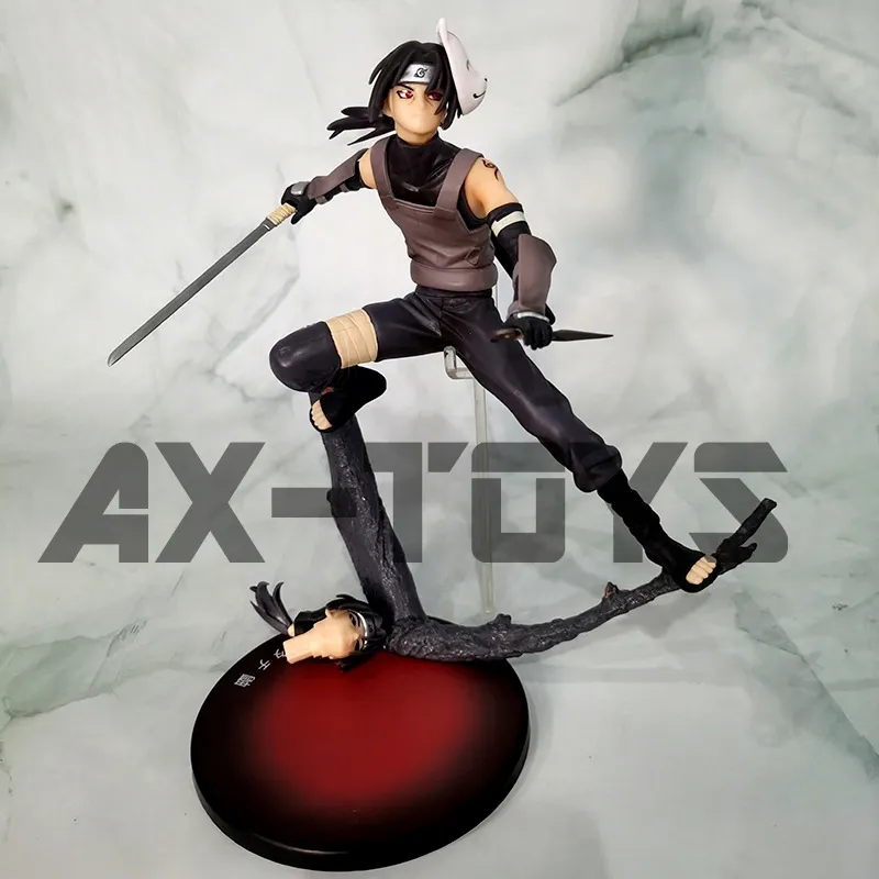 Anime figura alta 22 cm in scatola Naruto Shippuuden Anbe Itachi Uchiha Crow Itachi ornamenti modello