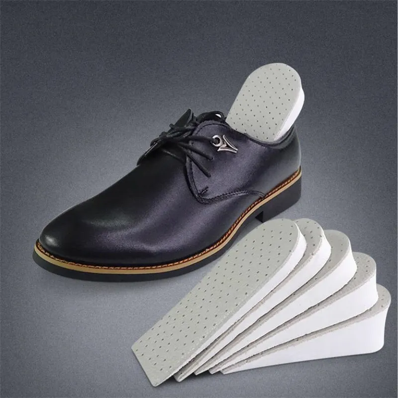 1 paio di scarpe per aumentare l'altezza in pelle solette nuove scarpe universali accessori per scarpe con soletta invisibile