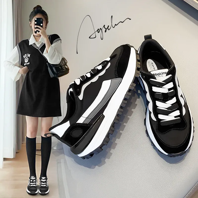 Aogu Shi Deng Forrest scarpe da donna 2022 primavera nuova moda sottile papà scarpe studenti casual scarpe da corsa tendenza