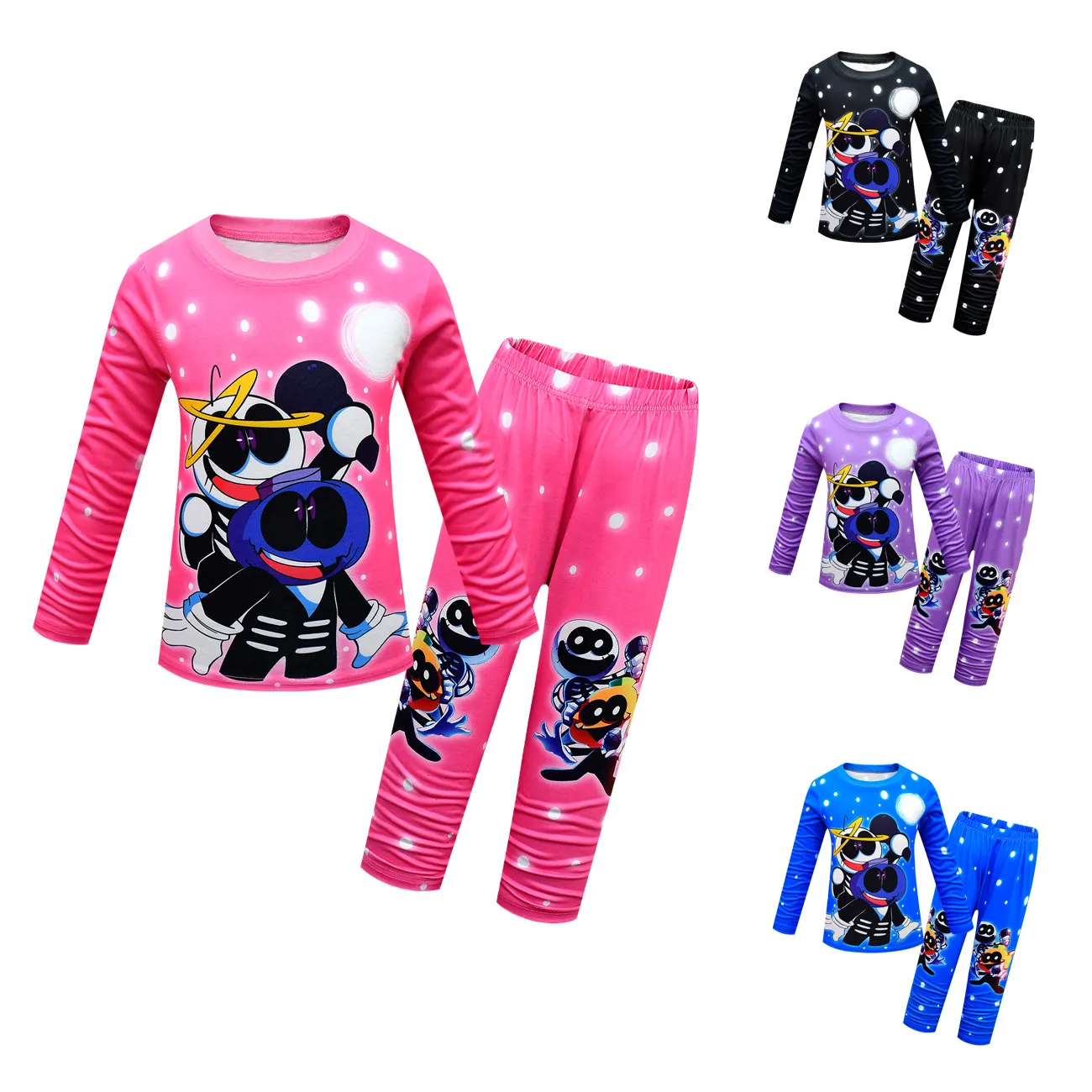 Tuta per bambini Black Friday Bomberman FNF WHITTY pigiama primaverile e autunnale due pezzi servizio a domicilio