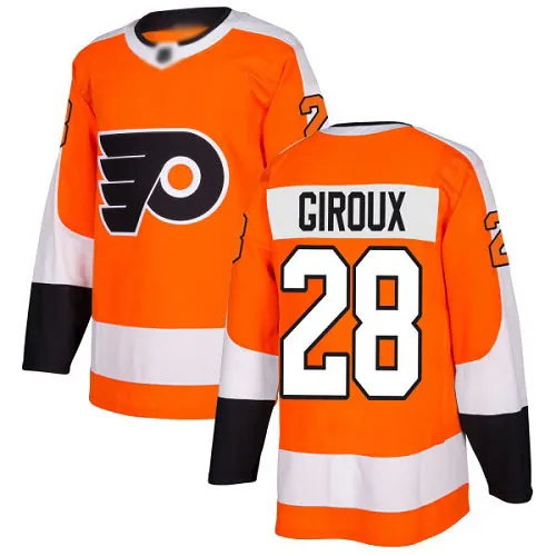 Maglia Philadelphia Flyers Uomo Claude Giroux #28 Arancione Authentic Home