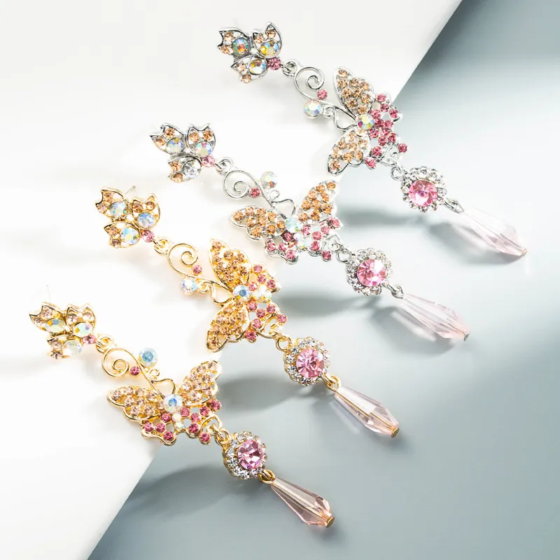 The New Dior Dior Letter Diamond Orecchini gioielli europei e americani della moda
