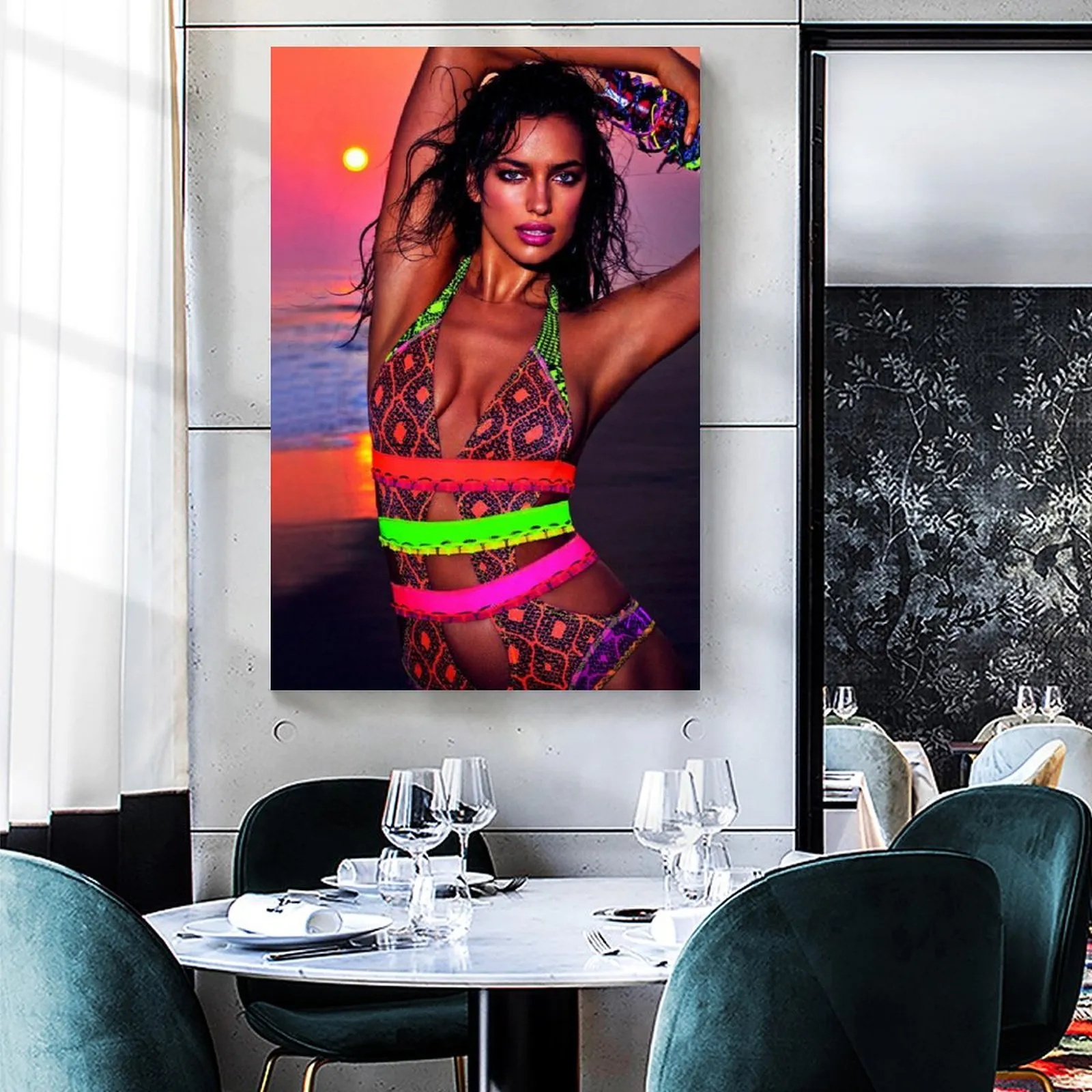 Irina Shayk Bikini Hot Girl Poster Poster Pittura Decorativa Su Tela Wall Art Soggiorno Poster Pittura Camera Da Letto